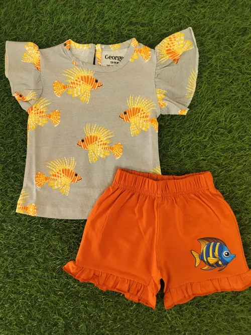 Fish Frill Shorts Sets GFS001